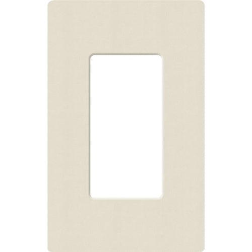 Lutron SC-1-PM Claro Satin Screwless Wallplate 1 Gang in Pumice