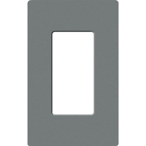Lutron SC-1-SL Claro Satin Screwless Wallplate 1 Gang in Slate