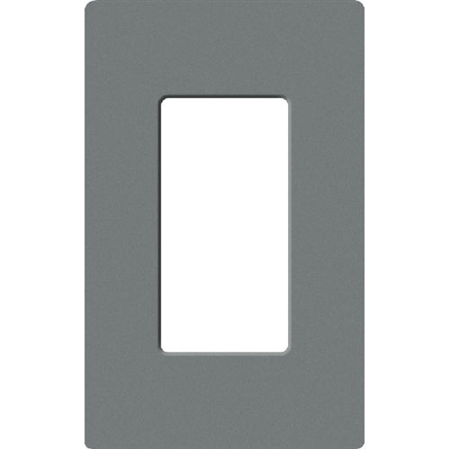 Lutron SC-1-SL Claro Satin Screwless Wallplate 1 Gang in Slate