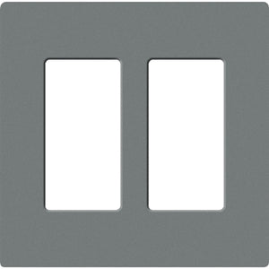Lutron SC-1-SL Claro Satin Screwless Wallplate 1 Gang in Slate
