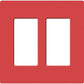 Lutron SC-1-SR Claro Satin Screwless Wallplate 1 Gang in Signal Red