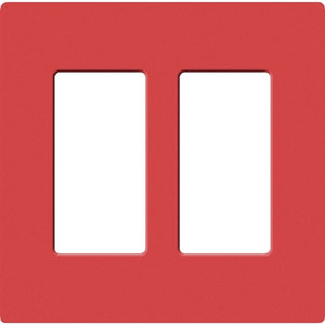 Lutron SC-1-SR Claro Satin Screwless Wallplate 1 Gang in Signal Red