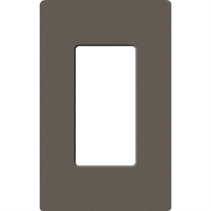 Lutron SC-1-TF Claro Satin Screwless Wallplate 1 Gang in Truffle
