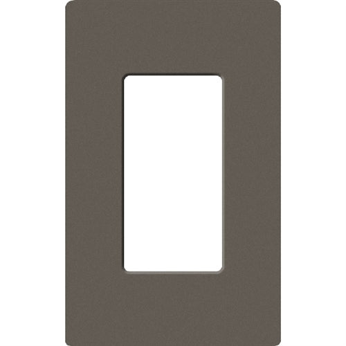 Lutron SC-1-TF Claro Satin Screwless Wallplate 1 Gang in Truffle