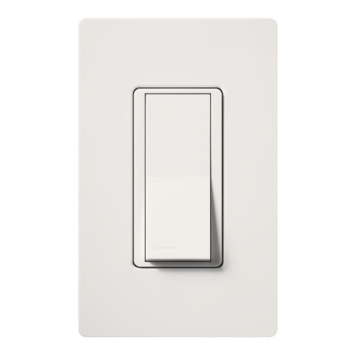 Lutron SC-1PSH-SW Claro Satin 15A Single Pole Switch in Snow