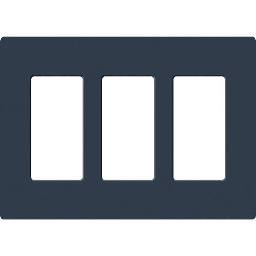 Lutron SC-3-DE Claro Satin Screwless Wallplate 2 Gang in Deep Sea
