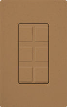 Lutron SC-6PF-TC Claro Satin Field Customizable Multi Port Frame in Terracotta