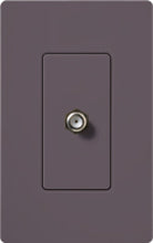 Lutron SC-CJ-PL Claro Satin Single Cable Jack in Plum
