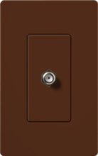 Lutron SC-CJ-SI Claro Satin Single Cable Jack in Sienna