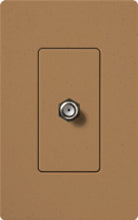 Lutron SC-CJ-TC Claro Satin Single Cable Jack in Terracotta