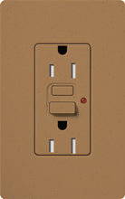 Lutron SCR-15-GFTR-TC Claro Satin Tamper Resistant 15A GFCI Receptacle in Terracotta (Replaced by SCR-15-GFST-TC)