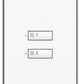 Lutron SG-2BI-BE-EGN SeeTouch 2-Button Wallstation For Grafik Eye 3000 System, Insert Style in Beige with Engraving