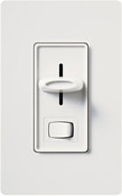 Lutron SLV-600P-WH Skylark 600W Magnetic Low Voltage Single Pole Dimmer in White