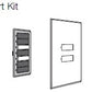 Lutron SR-3BN-BE-EGN SeeTouch 3-Button Replacement Kit For SO-3BN, Non Insert Style in Beige with Engraving