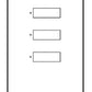 Lutron SR-3BN-SN-E00 SeeTouch 3-Button Replacement Kit For SO-3BN, Non Insert Style in Satin Nickel Unengraved