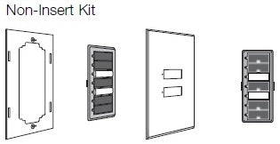 Lutron SR-3BN-SN-E00 SeeTouch 3-Button Replacement Kit For SO-3BN, Non Insert Style in Satin Nickel Unengraved