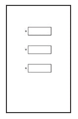 Lutron SR-3BN-WH-E00 SeeTouch 3-Button Replacement Kit For SO-3BN, Non Insert Style in White Unengraved