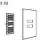 Lutron SR-4BN-WH-EGN SeeTouch 4-Button Replacement Kit For SG-4BN, Non Insert Style in White with Engraving