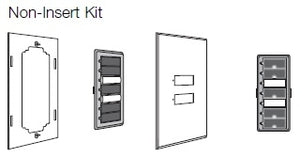 Lutron SR-7BN-BE-EGN SeeTouch 7-Button Replacement Kit For SO-7BN, Non Insert Style in Beige with Engraving