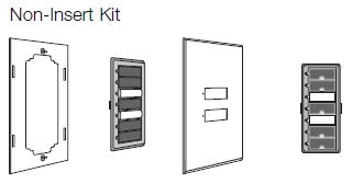 Lutron SR-7BN-SN-EGN SeeTouch 7-Button Replacement Kit For SO-7BN, Non Insert Style in Satin Nickel with Engraving