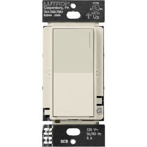 Lutron ST-6ANS-PM 6 A Light, 1/10 HP 3 A Motor Neutral Wire Electronic Switch in Pumice