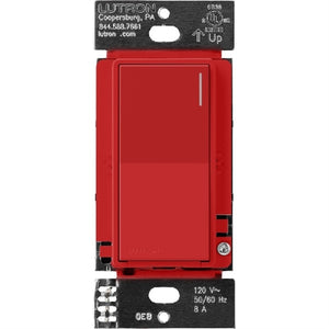 Lutron ST-RS-SR 120V Accessory Switch in Signal Red