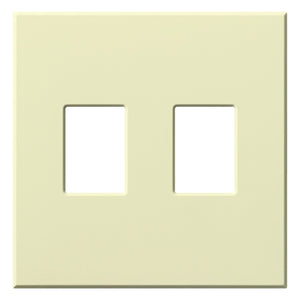 Lutron VWP-2-AL Vareo, 2-Gang Wallplate in Almond, matte finish