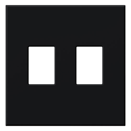 Lutron VWP-2-BL Vareo, 2-Gang Wallplate in Black, matte finish
