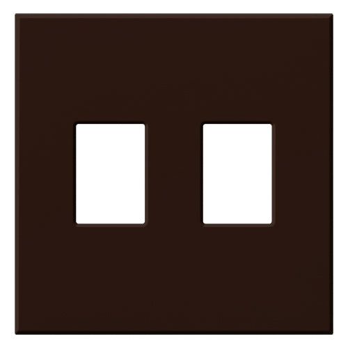Lutron VWP-2-BR Vareo, 2-Gang Wallplate in Brown, matte finish