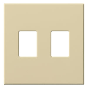 Lutron VWP-2-IV Vareo, 2-Gang Wallplate in Ivory, matte finish