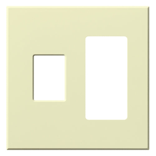 Lutron VWP-2CR-AL Vareo, 2-Gang Wallplate in Almond, matte finish