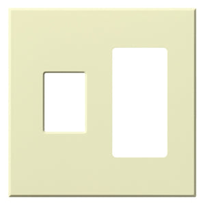 Lutron VWP-2CR-AL Vareo, 2-Gang Wallplate in Almond, matte finish