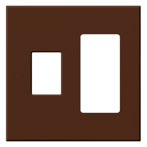 Lutron VWP-2CR-SI Vareo, 2-Gang Wallplate in Sienna, matte finish