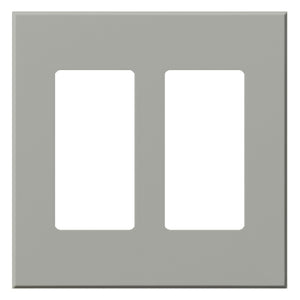 Lutron VWP-2R-GR Vareo, 2-Gang Wallplate in Gray, matte finish
