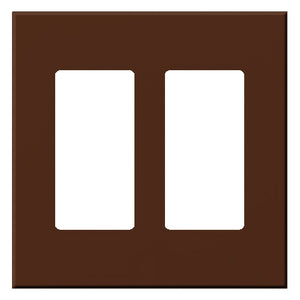 Lutron VWP-2R-SI Vareo, 2-Gang Wallplate in Sienna, matte finish