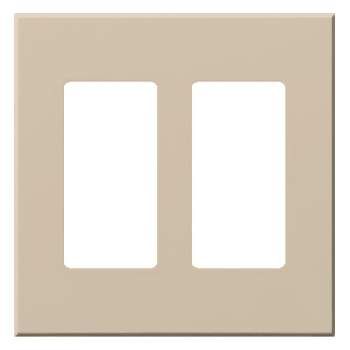 Lutron VWP-2R-TP Vareo, 2-Gang Wallplate in Taupe, matte finish