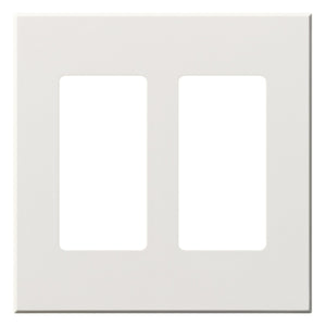 Lutron VWP-2R-WH Vareo, 2-Gang Wallplate in White, matte finish