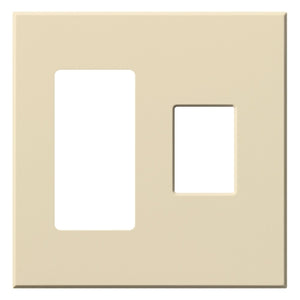 Lutron VWP-2RC-BE Vareo, 2-Gang Wallplate in Beige, matte finish