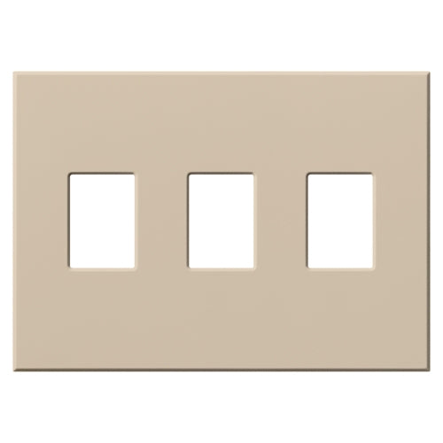 Lutron VWP-3-TP Vareo, 3-Gang Wallplate in Taupe, matte finish