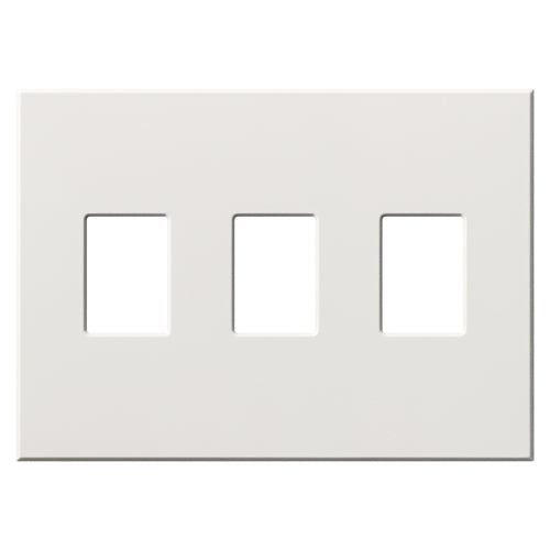 Lutron VWP-3-WH Vareo, 3-Gang Wallplate in White, matte finish