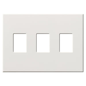Lutron VWP-3-WH Vareo, 3-Gang Wallplate in White, matte finish