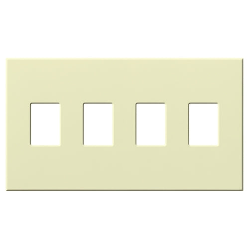 Lutron VWP-4-AL Vareo, 4-Gang Wallplate in Almond, matte finish