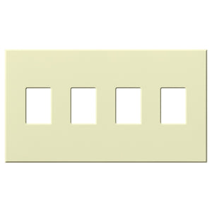 Lutron VWP-4-AL Vareo, 4-Gang Wallplate in Almond, matte finish