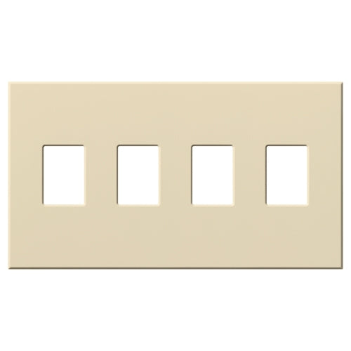 Lutron VWP-4-BE Vareo, 4-Gang Wallplate in Beige, matte finish