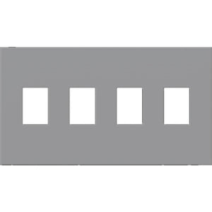 Lutron VWP-4-GR Vareo, 4-Gang Wallplate in Gray, matte finish