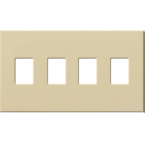 Lutron VWP-4-IV Vareo, 4-Gang Wallplate in Ivory, matte finish