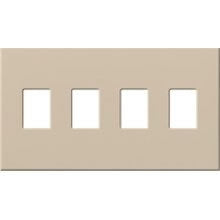 Lutron VWP-4-TP Vareo, 4-Gang Wallplate in Taupe, matte finish