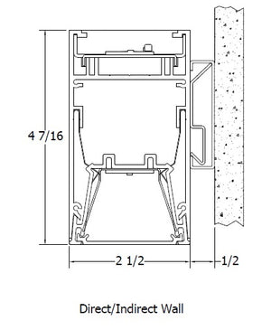 Mark Lighting S4LWID 8FT MSL8 80CRI 35K 1000LMF I80CRI I35K I1000LMF SCT MIN1 MVOLT WHT ZT 8' Slot 4 Direct/ Indirect Tunable White LED Pendant, 8' Section, 80 CRI, 3500K, Single Circuit, 120-277V, White Finish