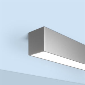 Mark S4SD LLP 4FT MSL4 90CRI 40K 1000LMF SCT MIN1 FLL MVOLT WHTT NLTAIR2 4' LED Surface Direct Pendant, 4'/ Section, 80 CRI, 3500K, 1000 Lumens/ Ft, Single Circuit Switch, Dim to 1%, Flush Lens, 120-277V, White, nLight Air 2 Wireless