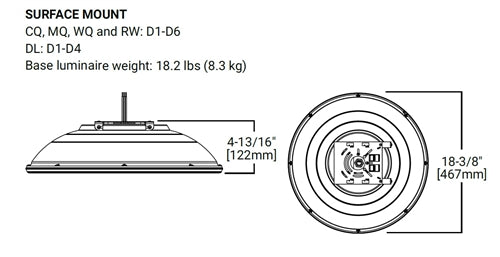 McGraw-Edison TT-D4-750-U-WQ-STM-30L-BZ-MS/DIM-L20 Top Tier Area Site LED Light, 8000 Lumens, 70 CRI, 5000K, 120-277V, Wide Distribution, Stem Mount to 1/2" Conduit, 30" Lead, Bronze, Dimming Occupancy Sensor